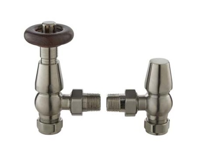 Bayou Angled Classic Thermostatic Valve -Nickel