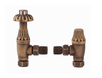 Redroom Traditional Radiator Valves - Brass