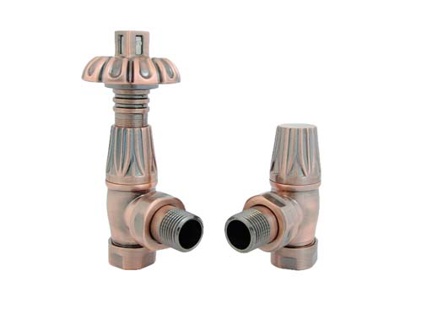 Redroom Traditional Radiator Valves - Copper