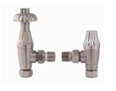 Redroom Traditional Radiator Valves - Nickel