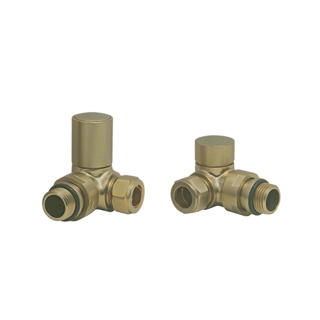 Bayou Corner Round Valve Pack - Brushed Brass
