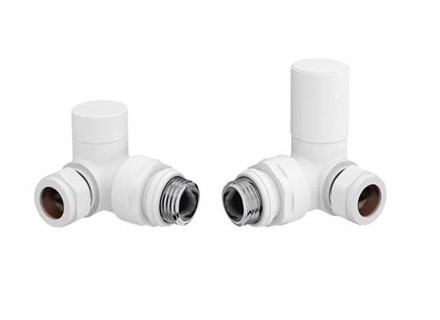 Bayou Corner Round Valve Pack - White