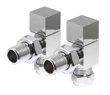 Bayou Angled Square Valve Pack - Chrome