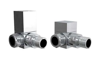 Bayou Corner Square Valve Pack - Chrome