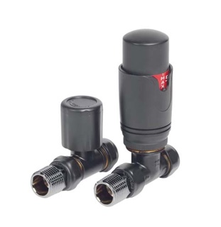 Bayou Straight Thermostatic Valve Pack - Volcanic