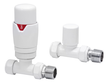 Bayou Straight Thermostatic Valve Pack - White