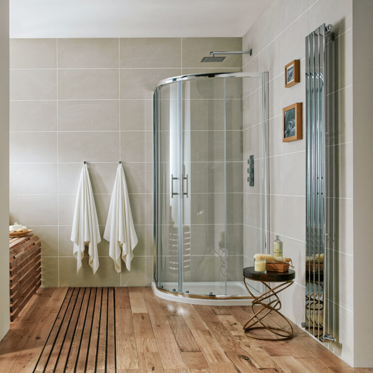 Bayou Double Door Quad 900×900 - Chrome 11