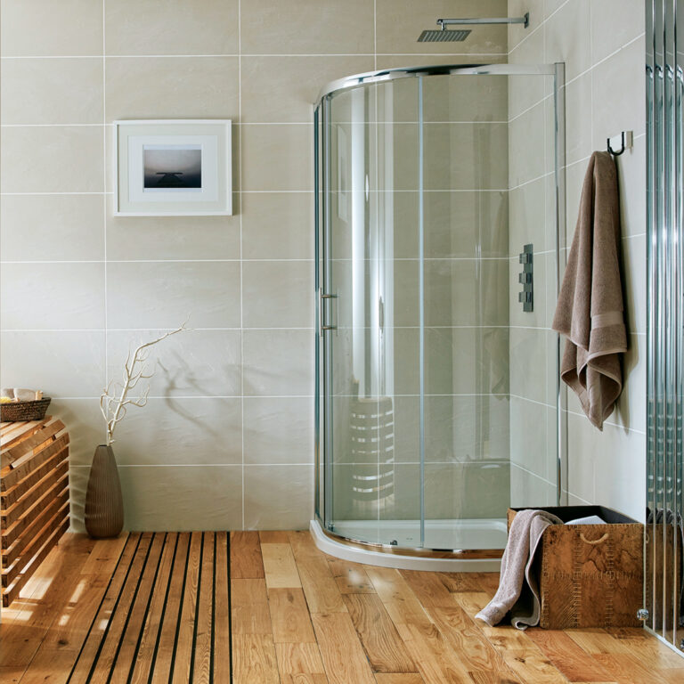 Bayou S8 Shower Enclosures Single Door Quadrant 1200 x 800mm - Chrome