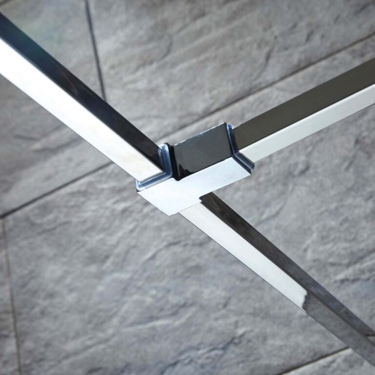 Bayou S8 Wetroom Panels Support Arm Joining Piece - Chrome