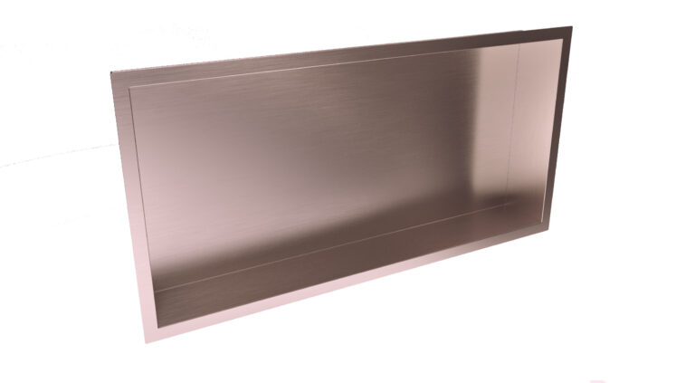Bayou Inset Shower Niche 600 x 300mm - Brushed Bronze