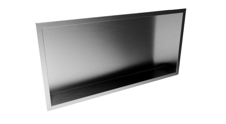Bayou Inset Shower Niche 600 x 300mm - Gunmetal