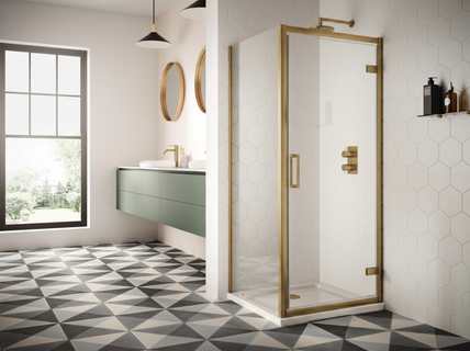 Sommer 8 Hinge Door 800mm - Brushed Brass