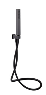 Bayou Square Shower Handset Wall Bracket - Matt Black