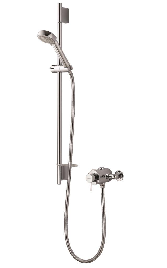 Aqualisa Siren Exposed Mixer Shower with Adjustable Head - Chrome