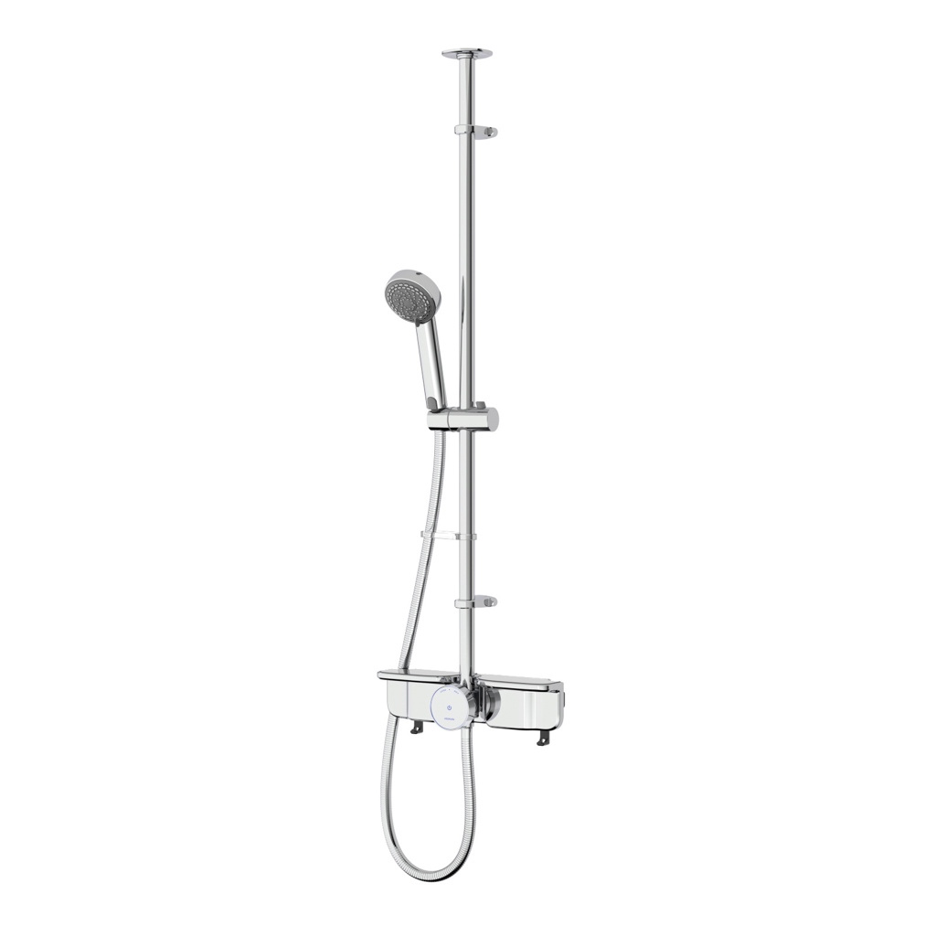 Aqualisa Quartz Smart Exposed Retrofit Shower For High Pressure Or Combi Systems - Chrome