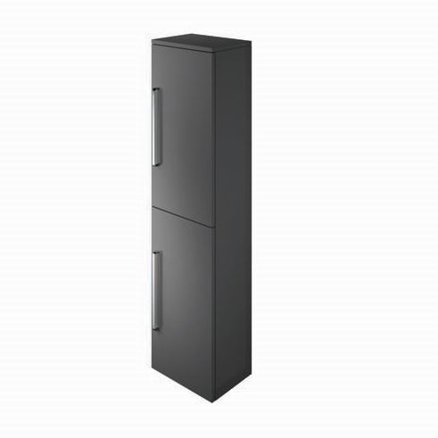 Bayou Scene Tall Unit Right Hand Hinge - Gloss Charcoal