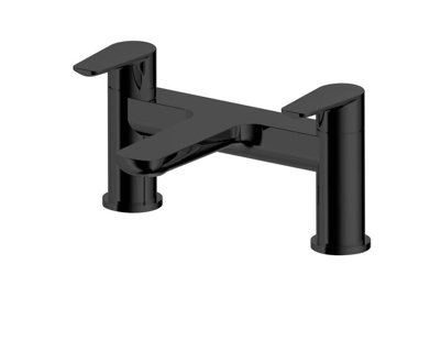 Bayou Stride Deck Mounted Bath Filler -  Matt Black