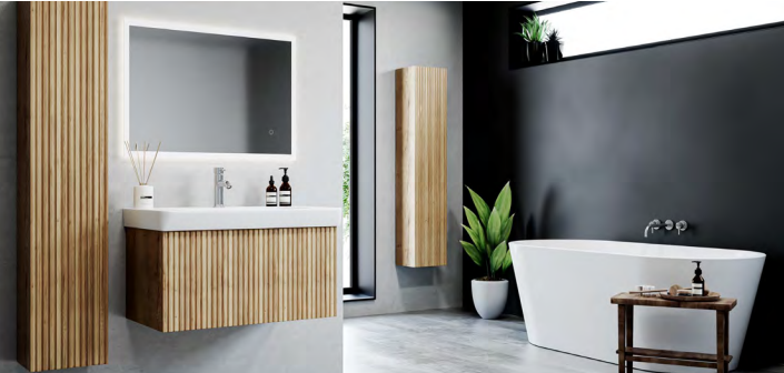 Zaneti Soho 800mm Wall Hung Vanity With Basin - Natural Oak