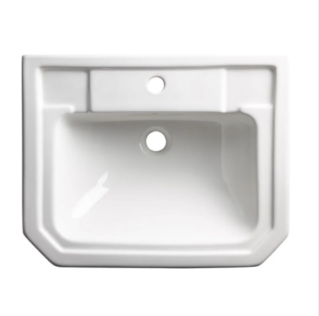 Roper Rhodes Harrow 550mm Semi-Recessed Standard Depth 1 Tap Hole - White