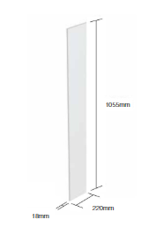 Roper Rhodes 300 x 218 Slim Depth Shelf Unit - Derwent Blue