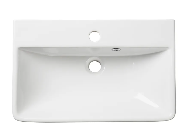 Roper Rhodes Aruba 560mm Standard Depth Semi-Recessed Basin - White