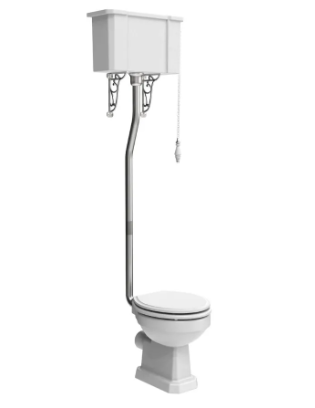 Roper Rhodes Harrow High Level Cistern - White