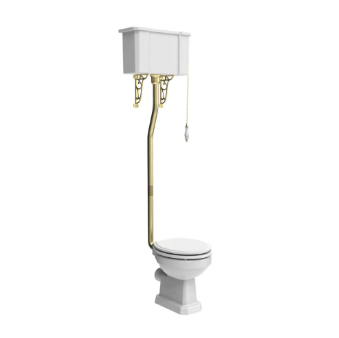Roper Rhodes Harrow High Level Cistern - Brushed Brass 12