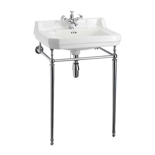 Burlington Washstands 61 x 745H x 41cm - For 61cm Rectangular Basins B3 & B5 - Chrome