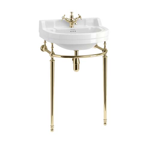 Burlington 56cm Round Basin Washstand - Gold