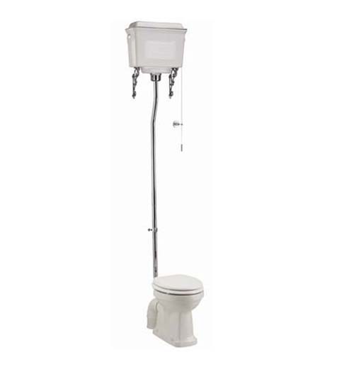 Burlington High Level Cistern - White Aluminium 9