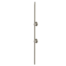 Burlington Standard Vertical Riser with One Adjustable Vertical Riser Wall Bracket - Nickel