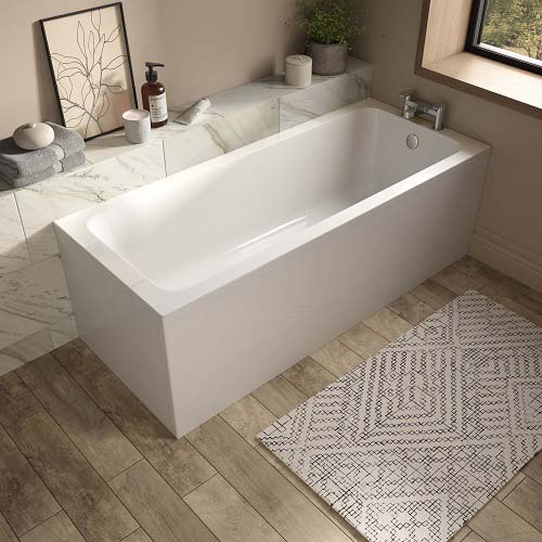Bayou Vale Single Ended Bath 1800 x 800mm - White