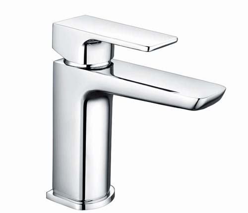 Bayou Veto Mini Monobloc Basin Mixer with Sprung Plug Waste - Chrome