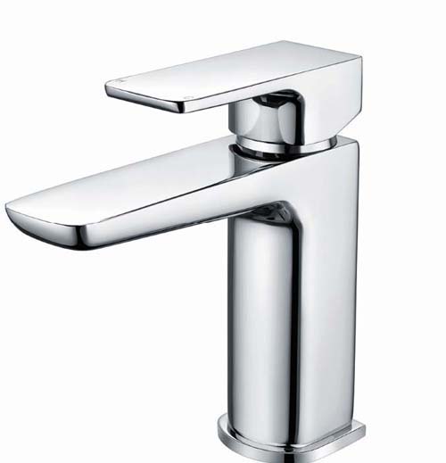 Bayou Veto Monobloc Basin Mixer with Sprung Plug Waste - Chrome