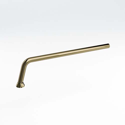 Burlington Exposed P Trap Connection Pipe 80cm - Gold