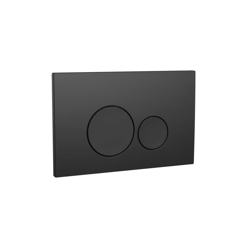 Bayou Concealed Cisterns Round Button - BlackChrome 10