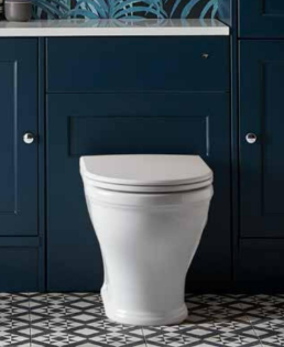 Roper Rhodes 600 x 218 Slim Depth WC Unit with Fascia Door Pack - Oak / Derwent Blue