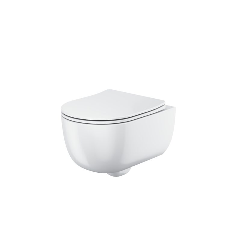Bayou Riviera Round Wall Hung WC - White