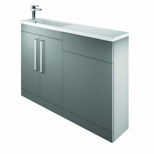 Bayou Scene I Shape Wc Unit with - Gloss Ash Grey