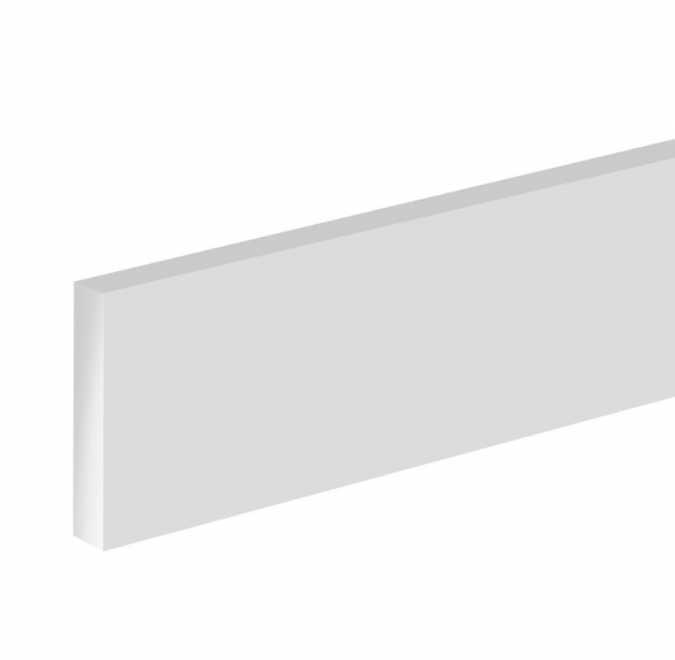 Kudos 1200 x 75mm Skirting Panels Pack Of 4 - White