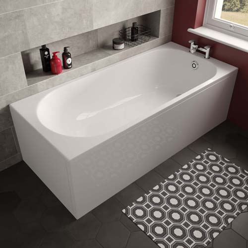 Bayou Arnold Bath 1580 x 685mm - White