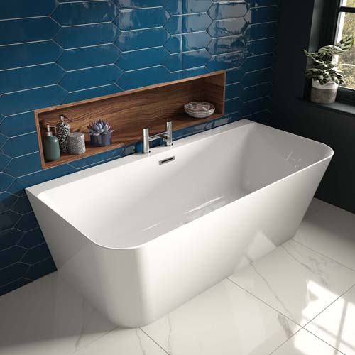 Bayou D-Shape 1800 x 800 x 580mm 277 Litre Capacity - White 10