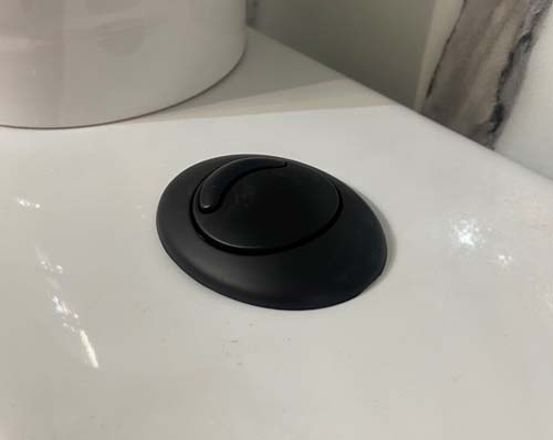 Bayou Flush Button - Matt Black