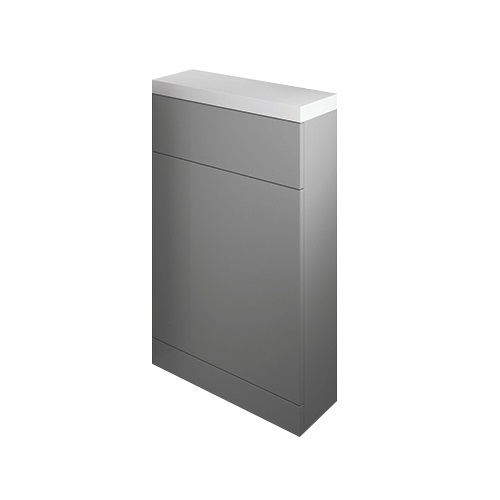 Bayou Scene L Shape Wc Unit with - Gloss Ash Grey