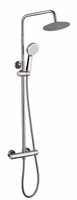 Bayou Yes Bar Shower Dual Control Bar Valve with Integral Fixed Head & Slide Rail - Chrome