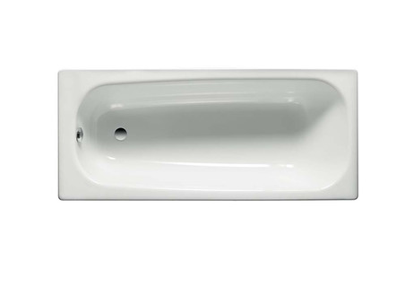 Roca Contesa Bath 1600 x 700mm 2 Taphole - White 5