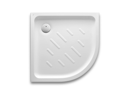 Roca Easy corner shower tray 800 x 800mm with 90mm drain