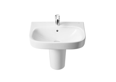 Roca Debba Basin 550mm 1 Tap Hole - White