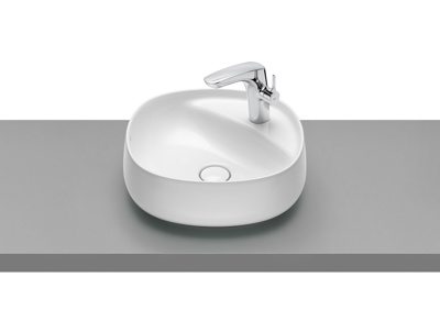 Roca Beyond Over Countertop Basin 455mm 1 Tap Hole - White