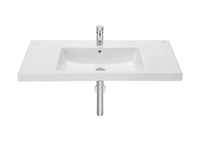 Roca Lander 1 Tap Hole Basin 1000mm Central - White